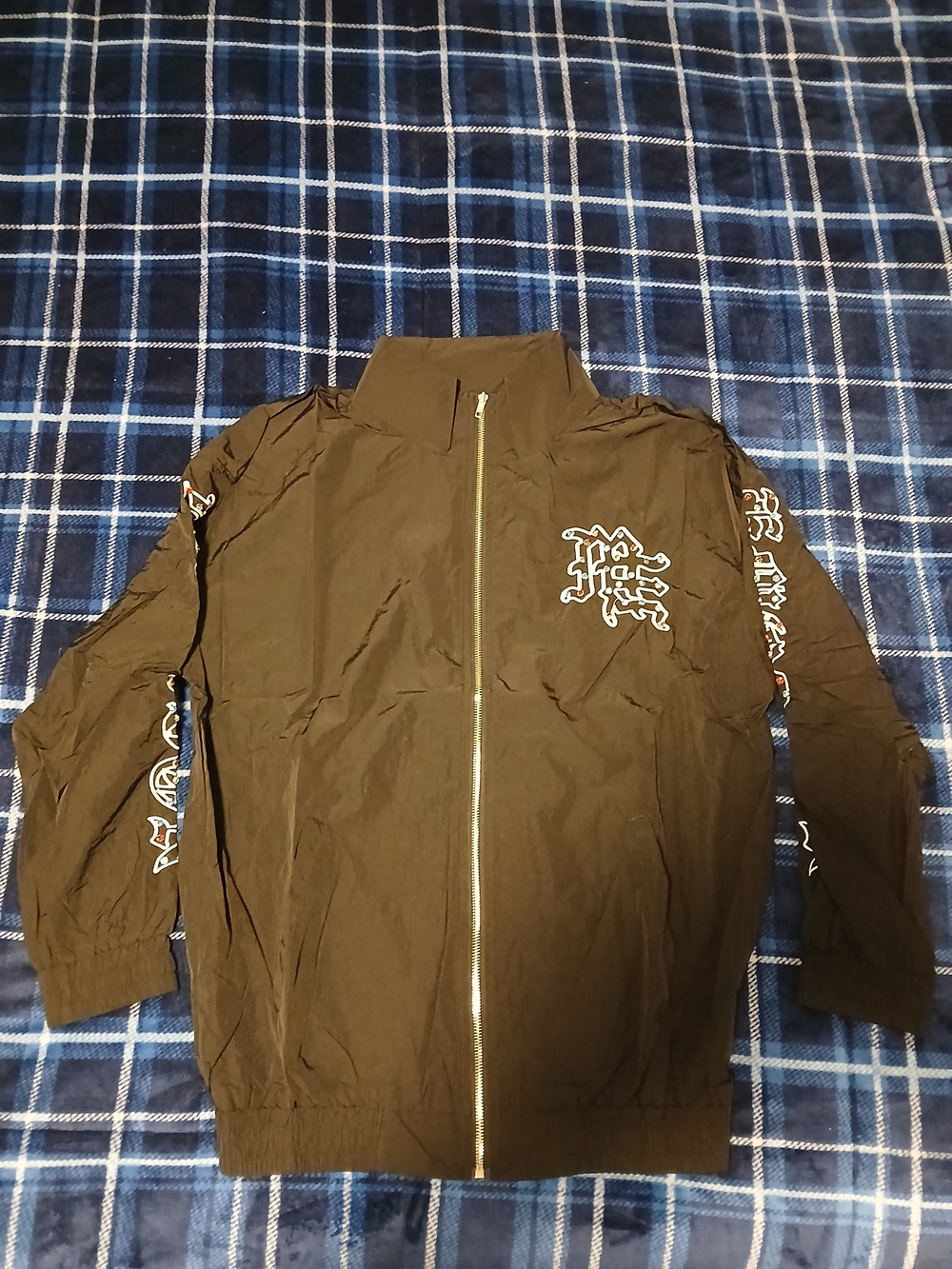 Mixed Emotions Graphic Zip-Up Windbreaker